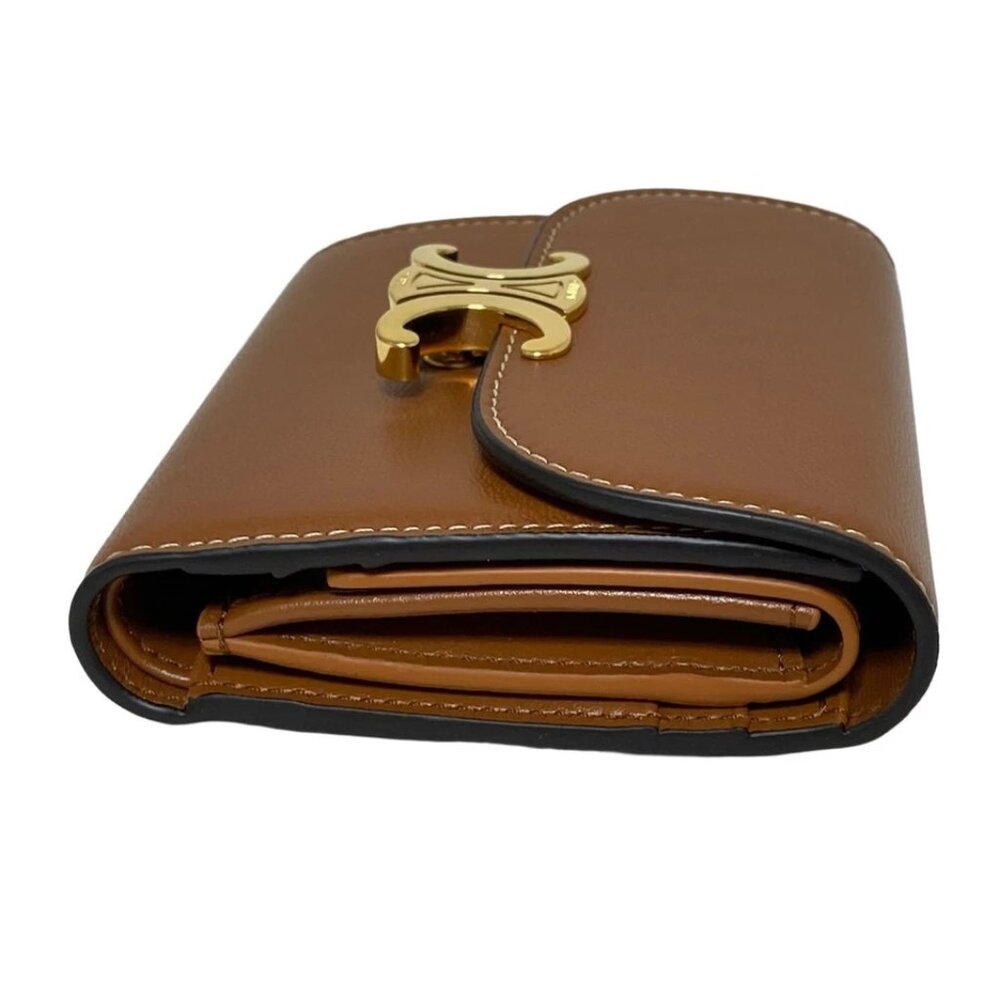 CELINE Small flap wallet Triomphe Tan (Brown) - 503-060425 - Picture 3 of 8